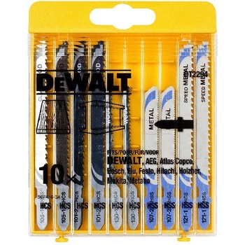 DeWALT DT2294 10-dílná sada MIX pro přímočaré pily