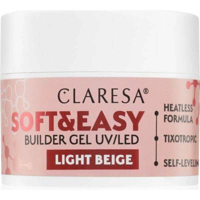 Claresa stavební gel na nehty LIGHT BEIGE 45 g