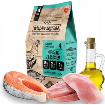 Wiejska ZAGRODA Kitten Kuracie s lososom 0,4 kg