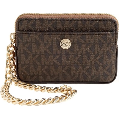 Michael Kors double zip wristlet white