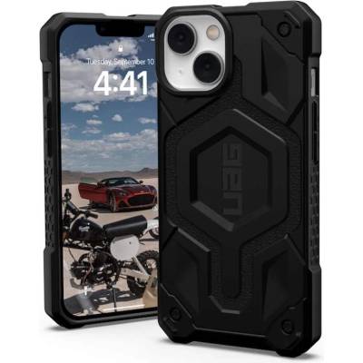 Urban Armor Gear Gear Monarch Pro MagSafe Case - удароустойчив хибриден кейс с MagSafe за iPhone 14 (черен)