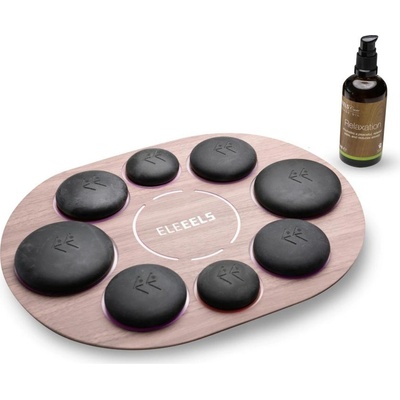 ELEEELS S1 Lávové kameny 8 ks + Nahřívací deska 1 ks + Aromatický olej 1 ks