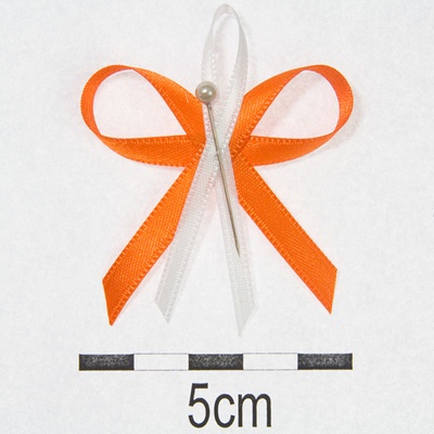 Svatební vývazky Ø 4,5cm - oranžová
