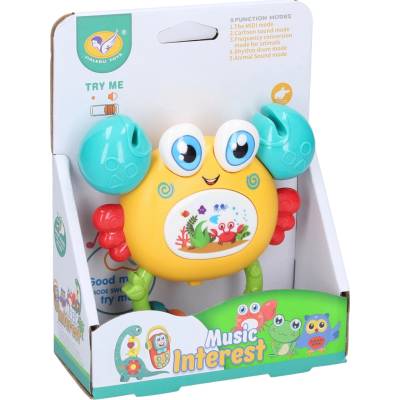 Wiky Chrastítko krab s efekty 12cm