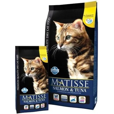 Matisse Salmon & Tuna - пълноценна храна за пораснали котки над 1 година, със сьомга, риба тон и ориз, 10 кг - Италия PMT100020S