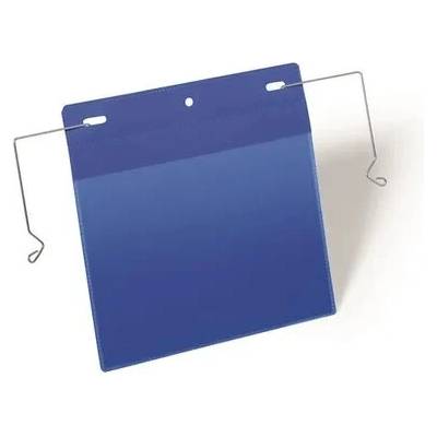 DURABLE Logistické vrecko, A5, na šírku, DURABLE, s drôtom, tmavomodré