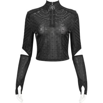 Image 1 of Devil fashion дамска тениска с дълги ръкави DEVIL FASHION - Gothic with Pentagram - TT231