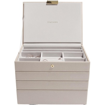 Stackers Ковчеже за бижута Stackers четворен cлassic таупе (73410)