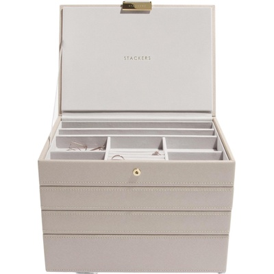 Stackers Ковчеже за бижута Stackers четворен cлassic таупе (73410)