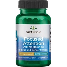 Swanson Focused Attention Alpinia Galanga 300 mg 30 kapslí