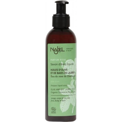 Najel Tekuté mydlo Aleppo s ružou damascénskou 200 ml