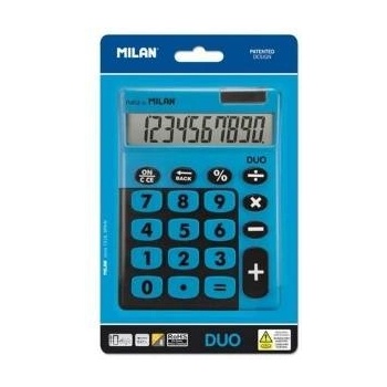 MILAN Calculator Milan DUO 14, 5 x 10, 6 x 2, 1 cm Blue