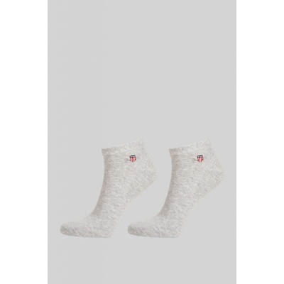 Gant ponožky SHIELD ANKLE SOCKS 2-PACK šedá