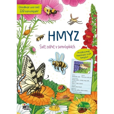 Svět zvířat v samolepkách hmyz