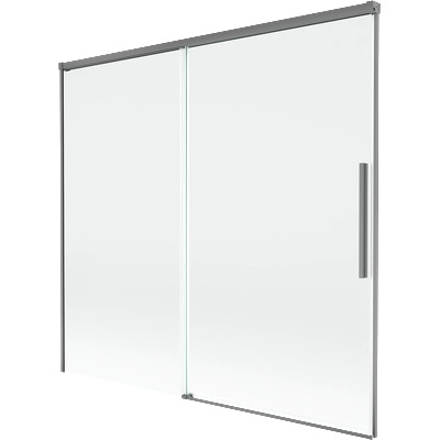 Mexen Rox душ параван за вана, 2-крила, плъзгащ се, 170 x 150 cm, прозрачен, gun metal - 8C9-170-001-95-00 (8C9-170-001-95-00)