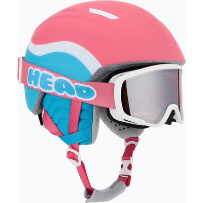 HEAD Детска ски каска HEAD Maja Set + Gogle Jr pink/blue/silver red