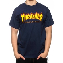 Thrasher Flame Logo Navy Blue