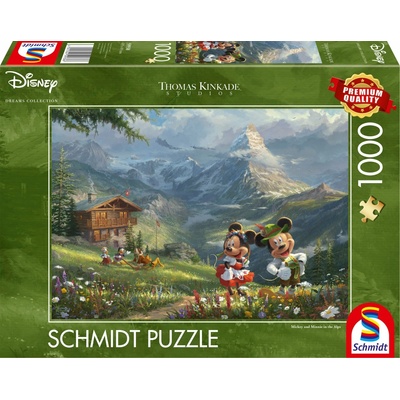 SCHMIDT Mickey & Minnie v Alpách 1000 dílků