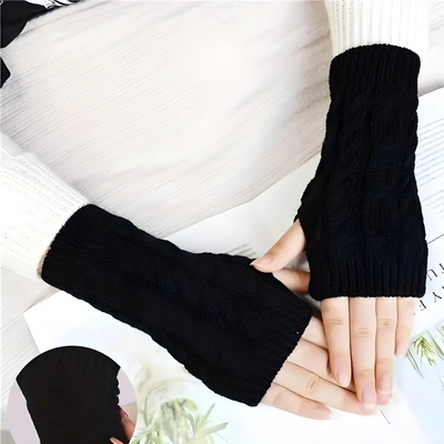 HARAHU Безпръстови ръкавици - Черна kp30377 (30377)