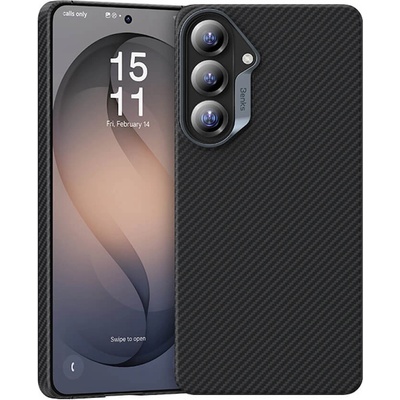 Benks Кевларен кейс с MagSafe за Samsung Galaxy S26 - Benks Armor Air Kevlar Metal Frame Case 600D (черен) (J048)