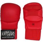 Katsudo Класически карате ръкавици без палец, червени (4173.KAT.RED)