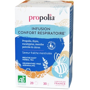 Propolia Organic Breathe Easy Herbal Tea - 20 чаени пакетчета
