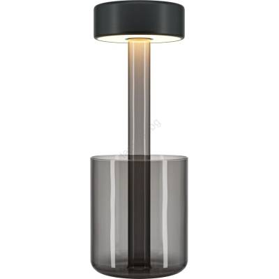 Maytoni MOD229TL-L3B3K3 - LED преносима настолна лампа 3W/5V, черно/сиво (W4476)