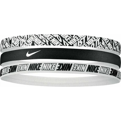 Nike Printed Hairbands 3PK Černý – Sleviste.cz