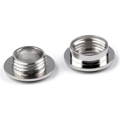 Průchodka šroubovací vnitřní Ø8 mm / vnější Ø16 mm Varianta: nikl, Balení: 10 pár – Zboží Mobilmania