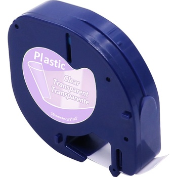 Pro Dymo Dymo 12267 LetraTag 12mm x 4m, черен печат / прозрачен субстрат, съвместима лента (DY12267)