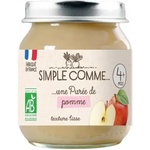 Simple Comme Био плодово пюре Simple Comme - С ябълка, 4 м+, 125 g (3288131900209) - baby