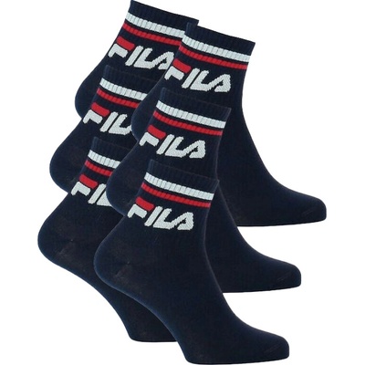 Fila ponožky Quarter Socks 6-pack navy