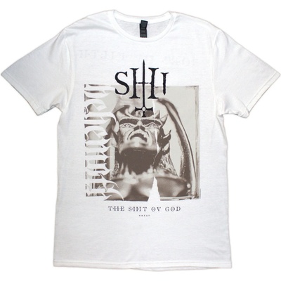 Behemoth The Shit Ov God Sepia Parchment (Back Print) White M Риза (BEHETS11MW02)