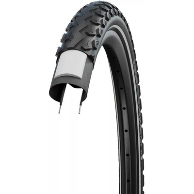 SCHWALBE LAND CRUISER PLUS,50-584,27.5x2.00,PunctureGuard,dušový,drát,980 g,černá/reflexní