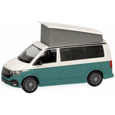 Volkswagen T6.1 California bílá/zelená Herpa 1:87