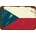Ceduľa vlajka Česko