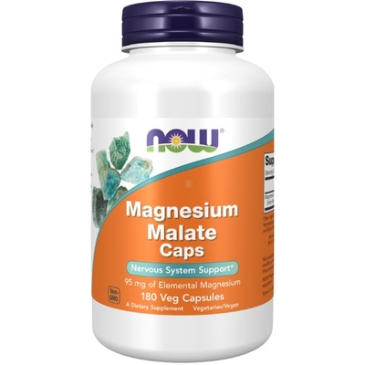 Magnesium Malate Caps, 840 mg, 180 капсули, Now