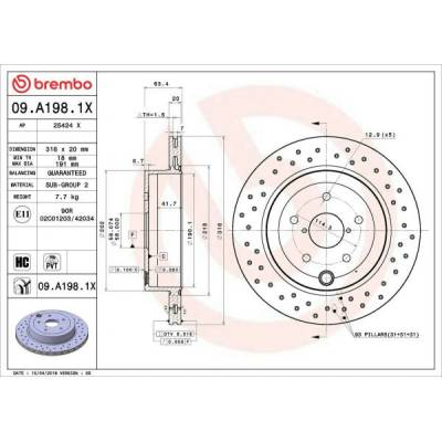 BREMBO 09.A198.1X