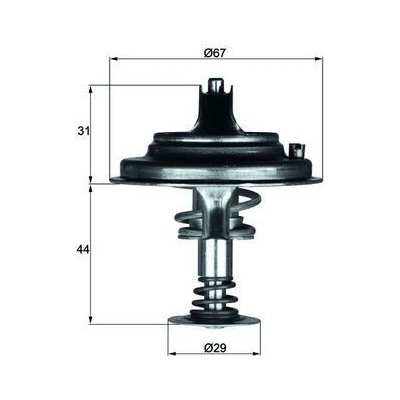 Termostat, chladivo MAHLE TX 26 80D1 (TX2680D1)