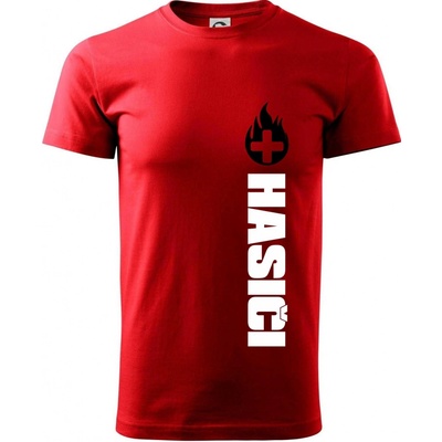 Hasiči zdravotník Klasické pánské triko červená