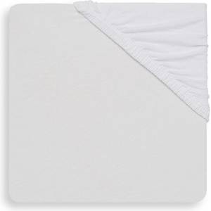 Jollein Бебешки чаршаф с ластик Jollein - 60 x 120 cm, бял (560290) - baby