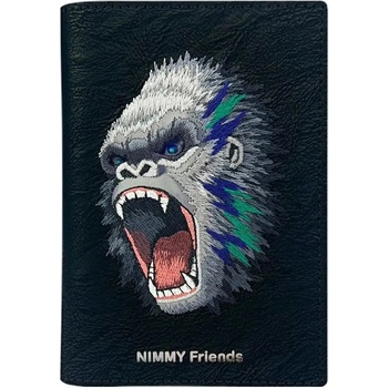 Nimmy Калъф за паспорт/портфейл Nimmy Raptor Gorilla - черен (6971080319150)