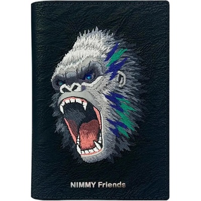 Nimmy Калъф за паспорт/портфейл Nimmy Raptor Gorilla - черен (6971080319150)