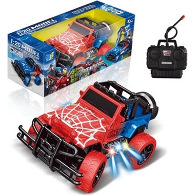 Джип с радиоуправление Спайдърмен със светлинни ефекти 666-16