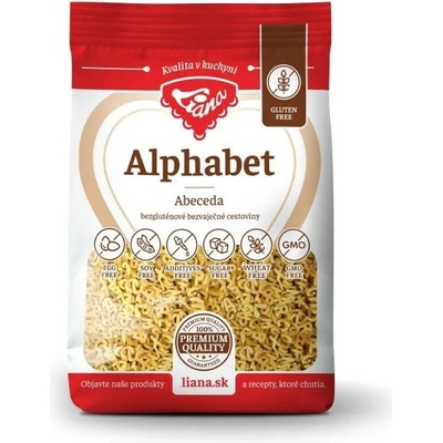 Liana Alphabet Abeceda bezlepkové těstoviny 200 g