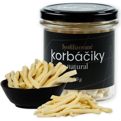 Lyopotraviny Lyofilizované korbáčiky natural ve skle 80 g