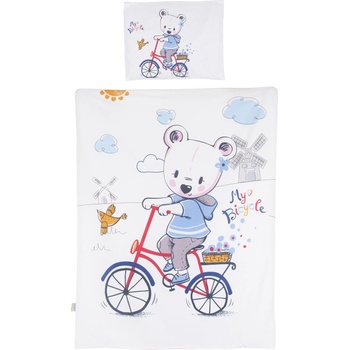 Chipolino Спален комплект Chipolino - Мече с колело, 5 части (SPCET502404)