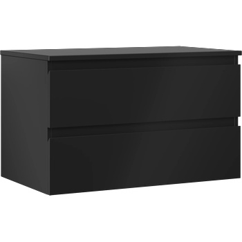 Mexen Orio шкаф за баня под умивалник 80 см с плот, 2 чекмеджета, черен мат (91A10-08047-2-BFFC71)