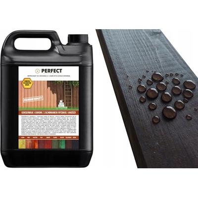 Impregnace na dřevo s barvou PERFECT WOOD 5 L Palisandr, 60 m2