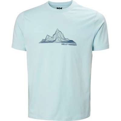Helly Hansen Мъжка тениска Helly Hansen Massif Graphic T-Shirt - Barely Blue (216-7407-0112)
